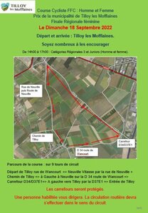 Course cycliste de Tilloy les Mofflaines, le 18 septembre